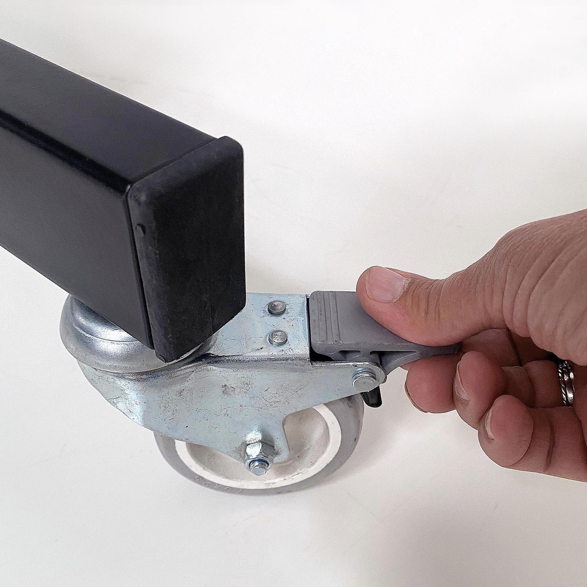 Kundenstopper Arcade, Sandwich-Schild lackierter Stahl A1 Schwarz