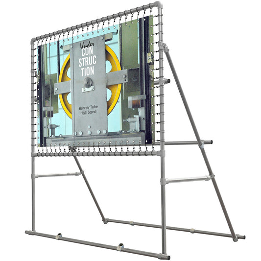 Bannerdisplay, draußen, Banner Tube High Stand, Aluminiumrohr 0, 3 mm Ø 48 mm