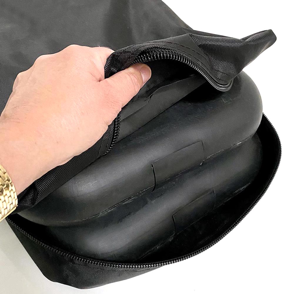 Gewichtsscheibe 2 x 8 kg für Eventzelt, Schwarz