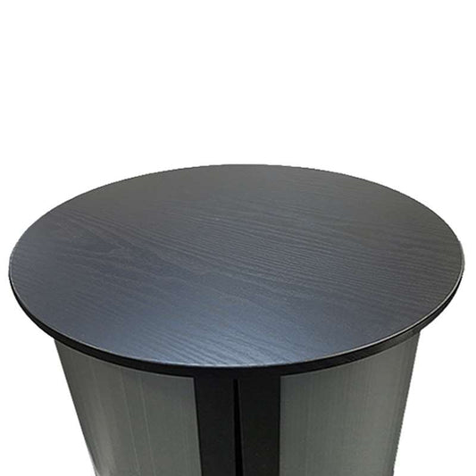 Schwarze Top-/Bodenplatte für Panelcounter Circle