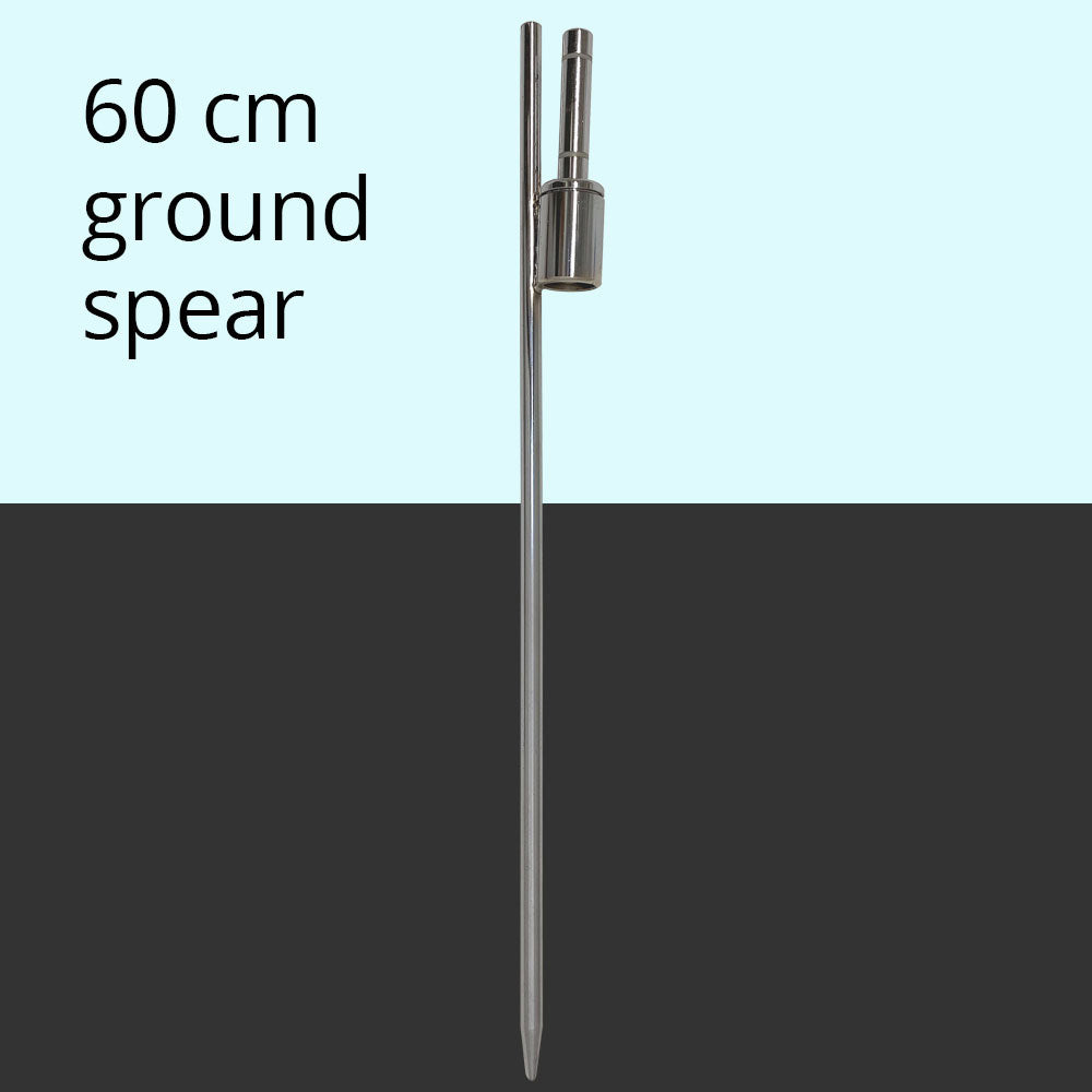 Beachflag Erdspieß Flaggenfuß, Chrom