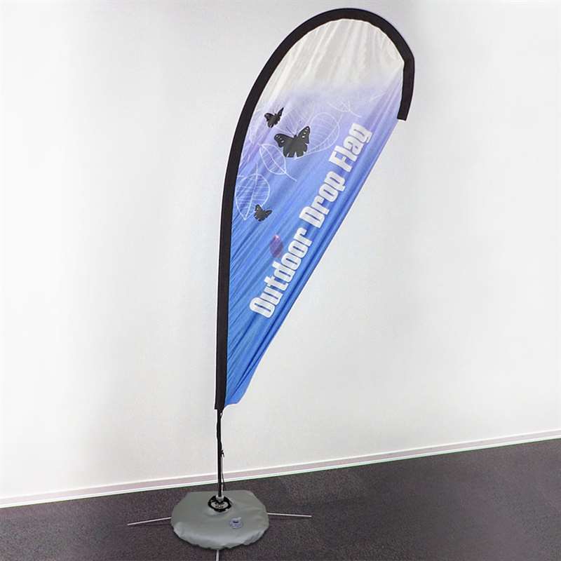 Beachflag Kreuzfuß, Grau
