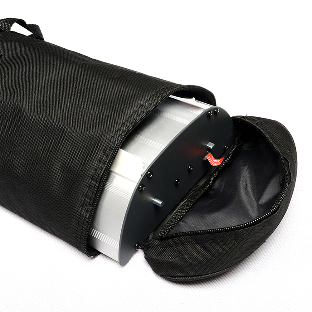 Stylischer Roll-up Aluminiumkassette doppelseitiges Banner inkl. Tasche, 85 x 200 cm, Silber
