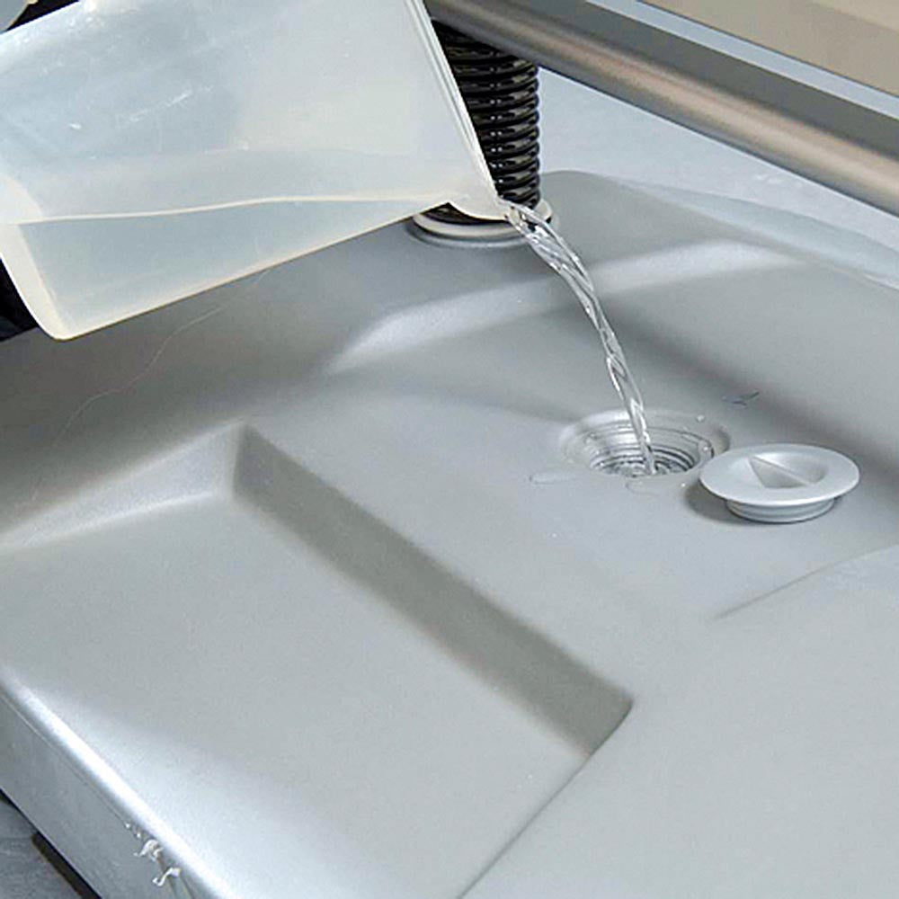 Kundenstopper Wind-Sign Waterbase silber