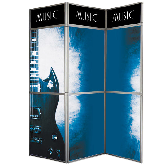 Messe Wand, Expo Wall, 3 Abschnitte, 219 x 239 cm