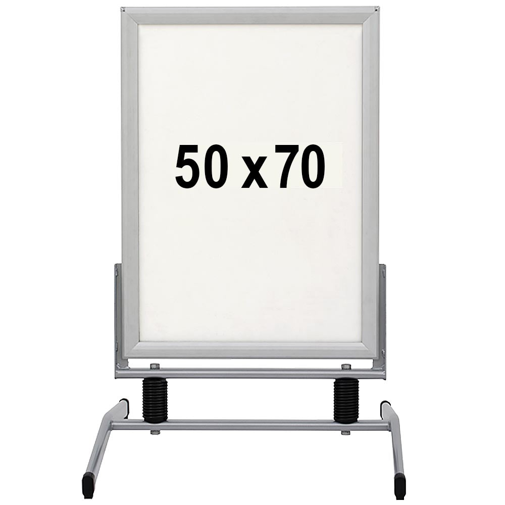 Kundenstopper, Wind-Line Basic, Silber