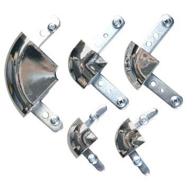 Snapprofil Rondo Eckverbinder für 32 mm Aluminium Rundprofil, Silber