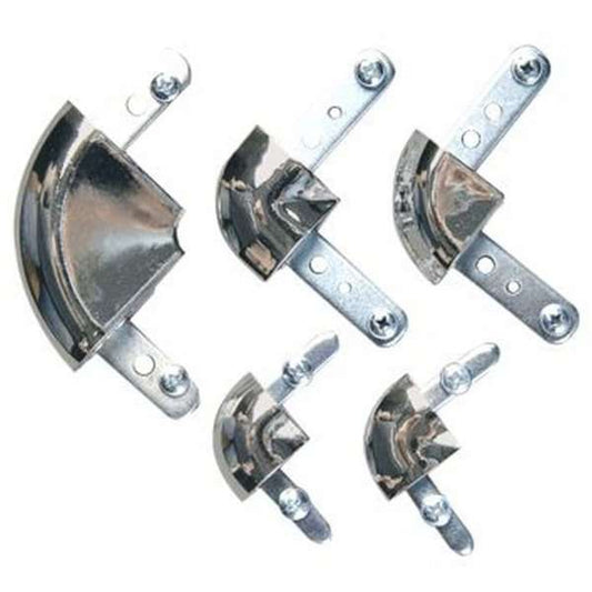 Snapprofil Rondo Eckverbinder für 32 mm Aluminium Rundprofil, Silber