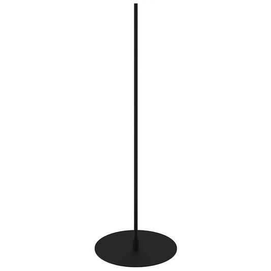 Infoständer Design Stand Fuß 27 cm + Stange 96 cm (2 x 48 cm) Set, Schwarz