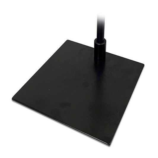 Design Stand quadratischer Fuß 15 x 15 cm, Schwarz