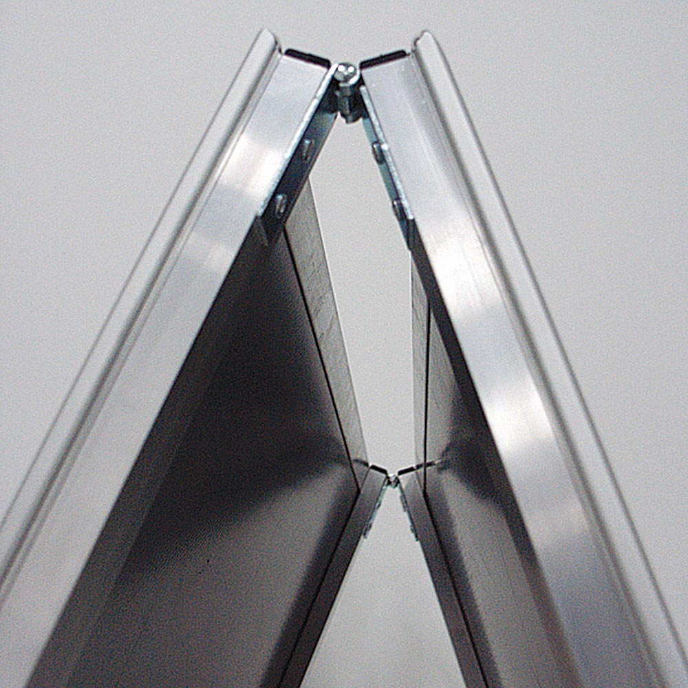 Kundenstopper Alu-Line Budget, Silber, Aluminium, für den Innenbereich