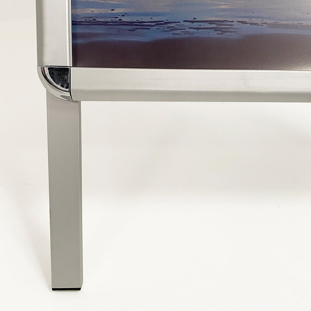 Kundenstopper, Alu-Line Rondo, silber