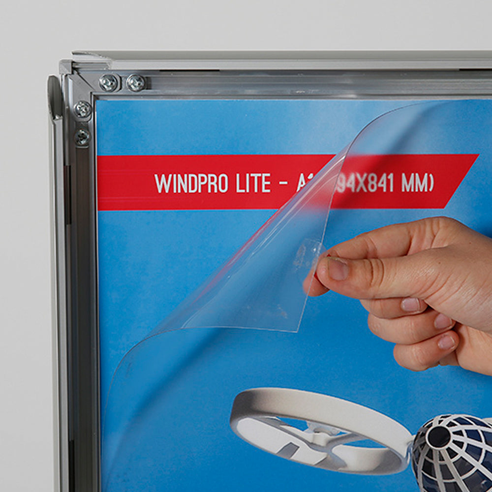 Kundenstopper, Wind-Pro Waterbase, 33 mm, Silber
