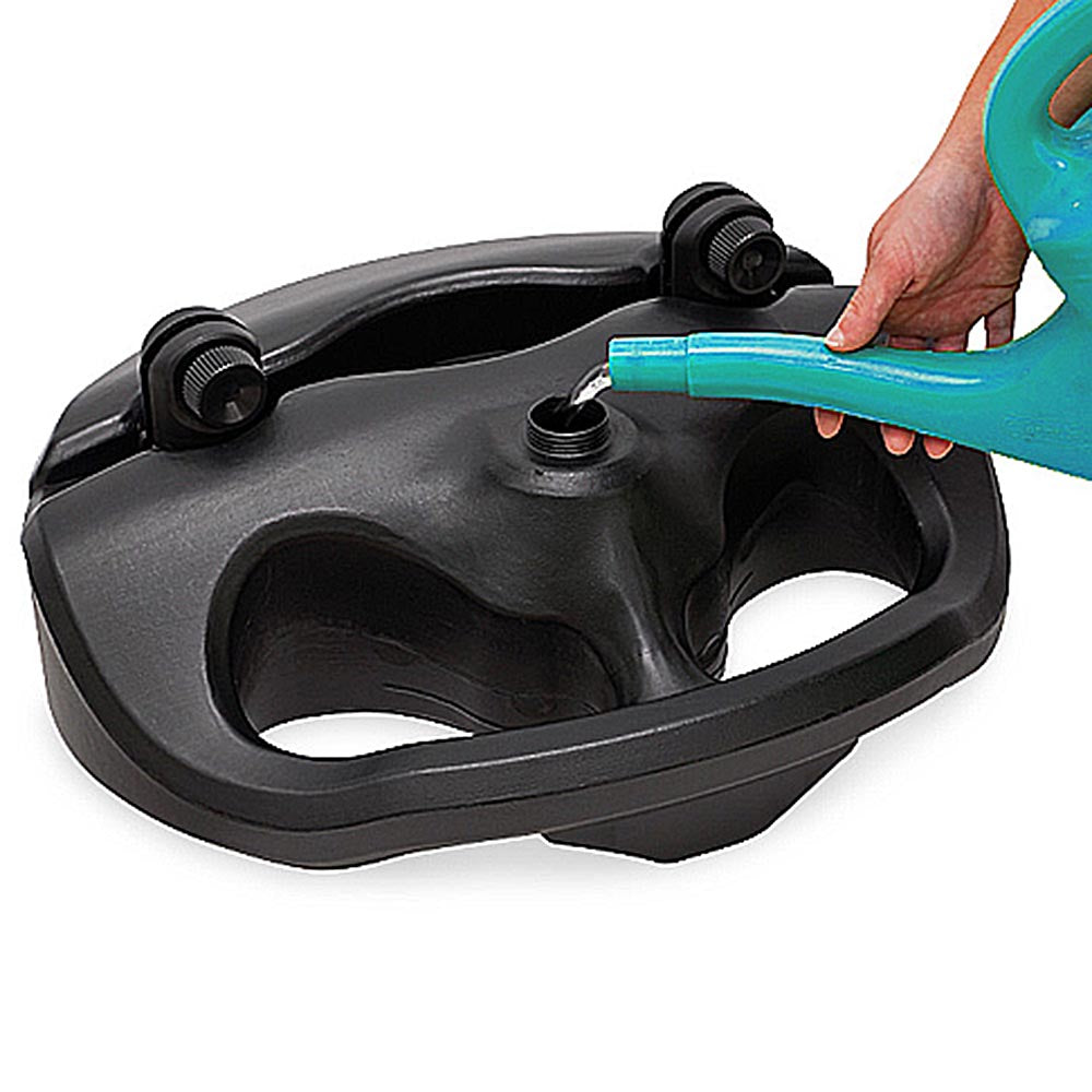 Kundenstopper Panel Waterbase Kunststofffuß für 15L Wasser Schwarz