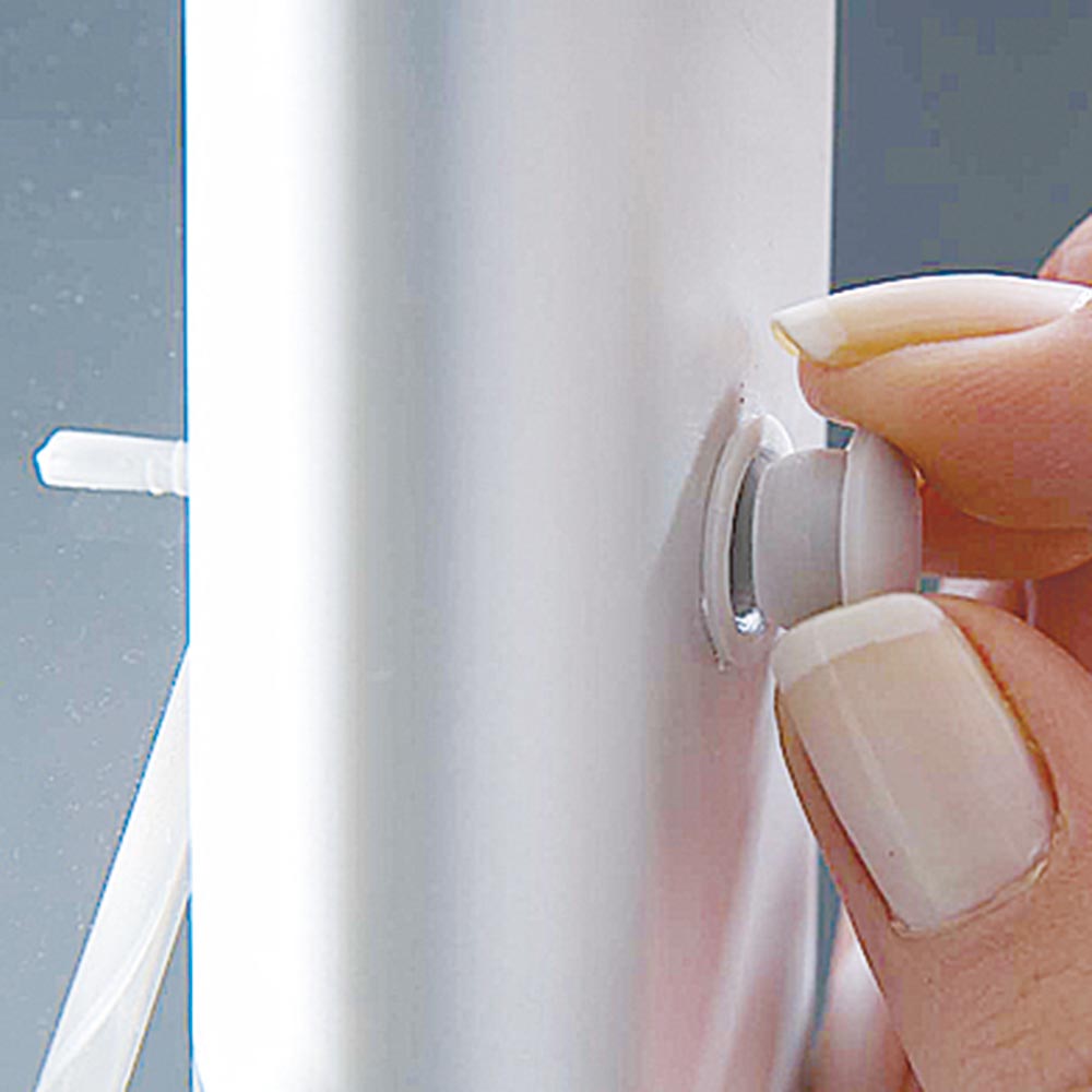 Transparenter Acryl-Zickzack-Prospektständer mit 6x A4 Haltern
