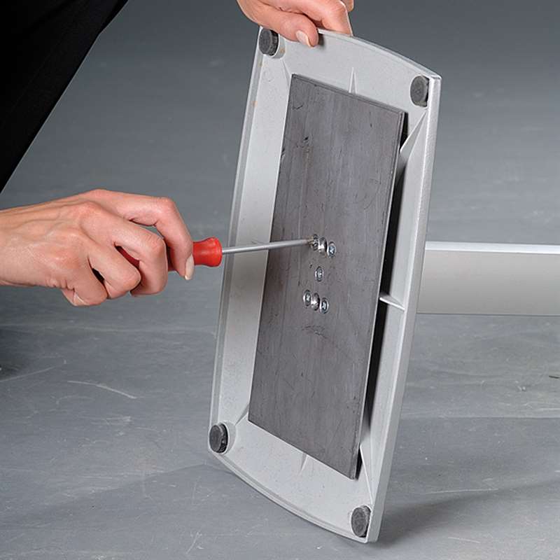 Flex-Infoständer mit Klapprahmen – verstellbarer Infoständer in mehreren Rahmenformaten, silber