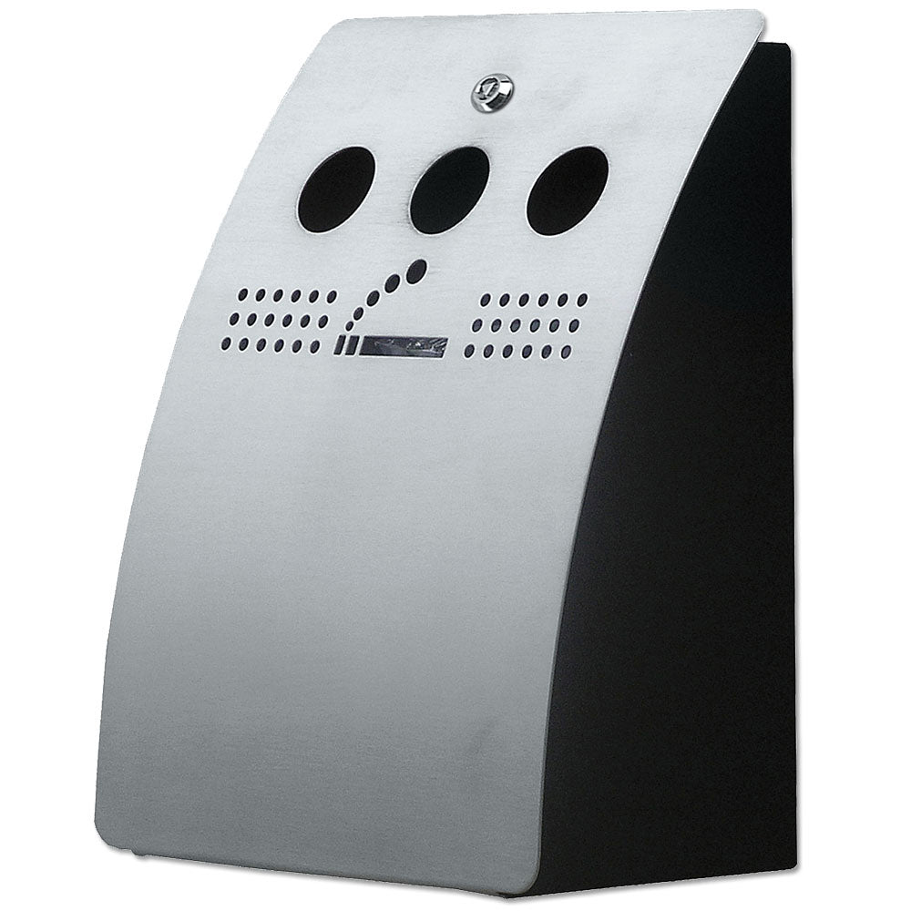 Außenwand-Aschenbecher 1,48L, Silber