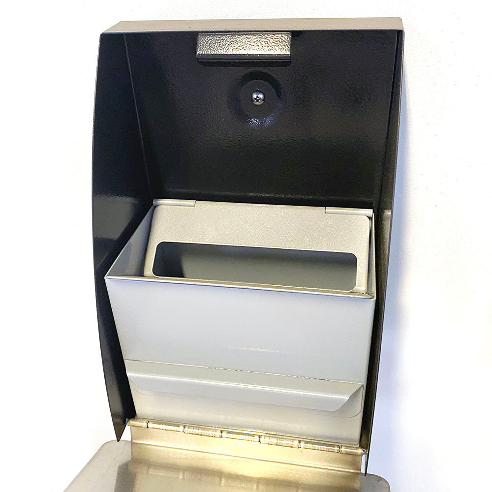 Außenwand-Aschenbecher 1,48L, Silber