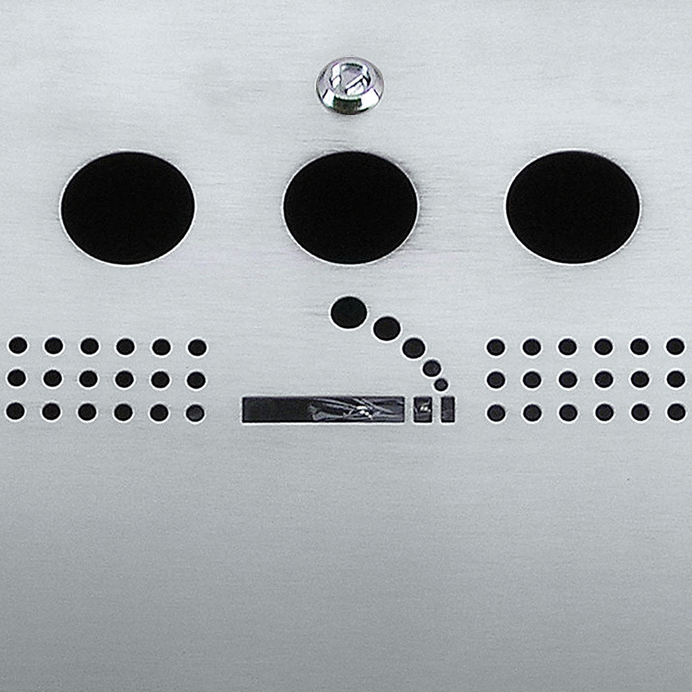 Außenwand-Aschenbecher 1,48L, Silber