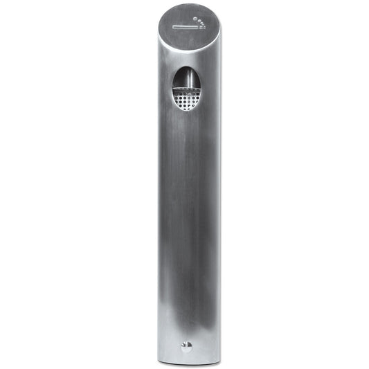 Outdoor-Aschenbecher Tube XL 1,5L Silber