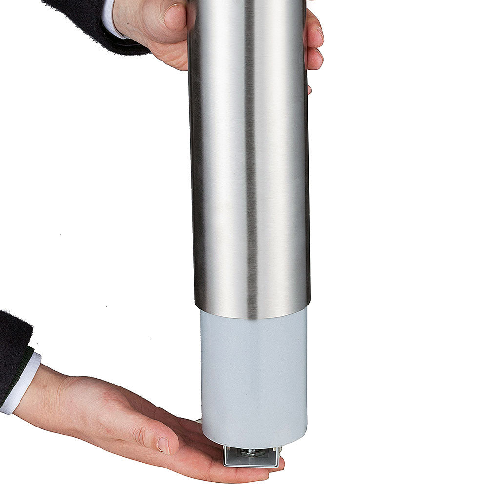 Outdoor-Aschenbecher Tube XL 1,5L Silber