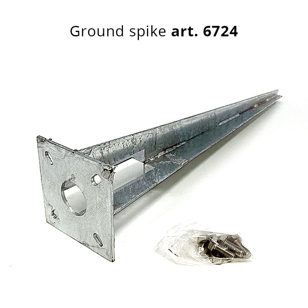 Erdspießanker für Pole Stand verzinkter Stahl 50cm