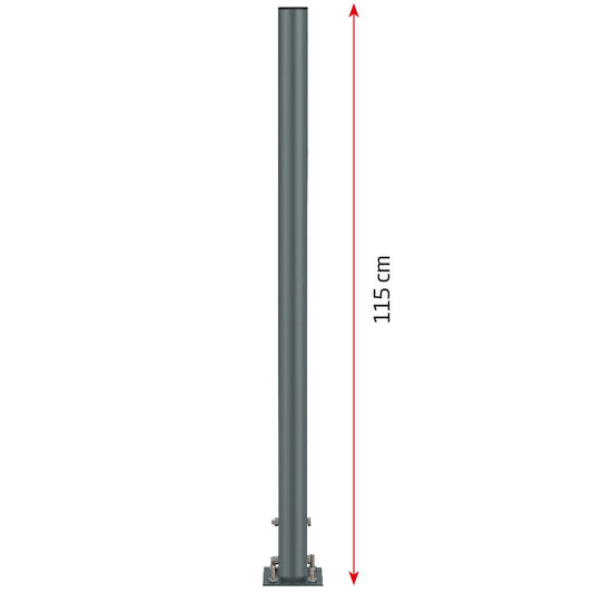 Stange für Aschenbecher, Ø 5 cm, grau