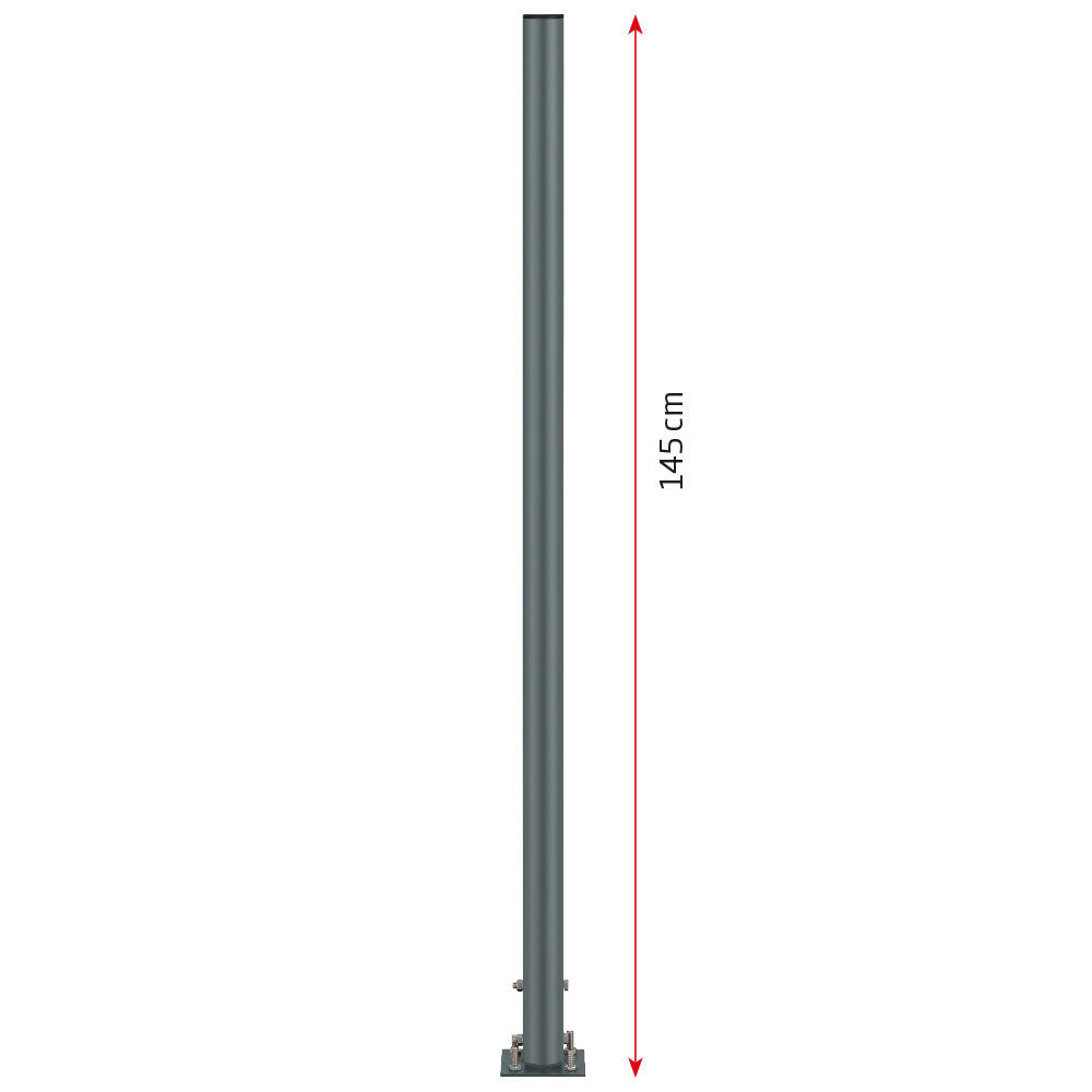 Stange für Aschenbecher, Ø 5 cm, grau