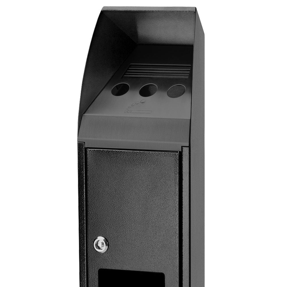 Aschenbecher, Dual Waste, Schwarz