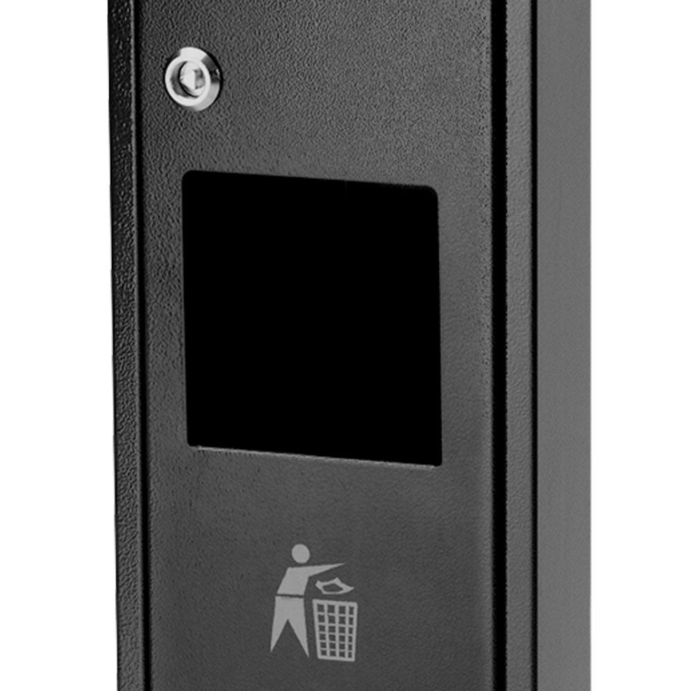 Aschenbecher, Dual Waste, Schwarz