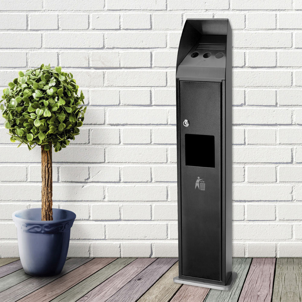 Aschenbecher, Dual Waste, Schwarz