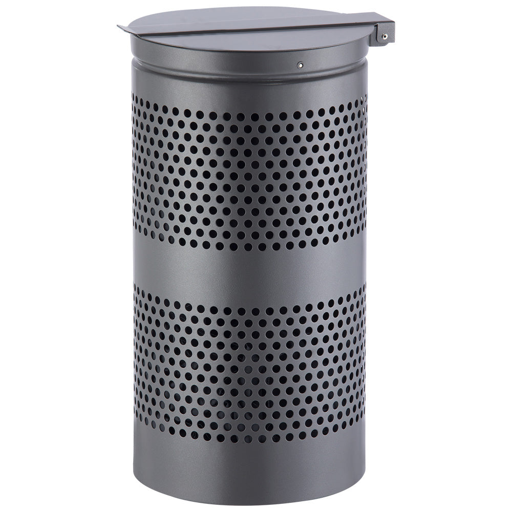 Outdoor-Mülleimer, 38L, Dunkelgrau