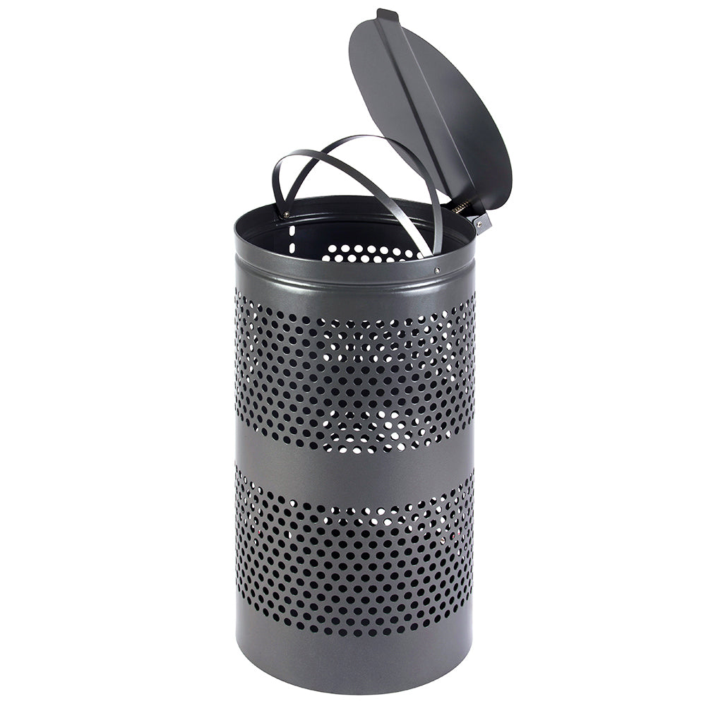 Outdoor-Mülleimer, 38L, Dunkelgrau
