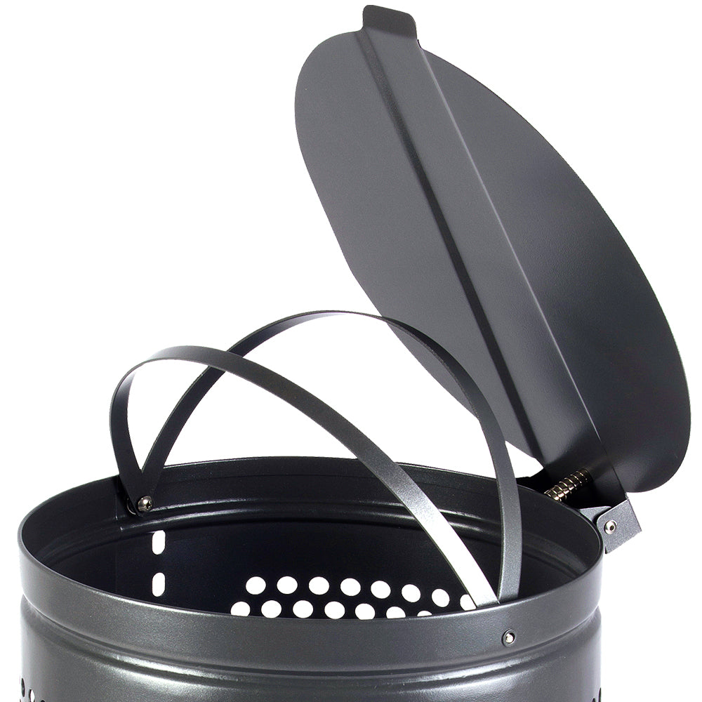 Outdoor-Mülleimer, 38L, Dunkelgrau