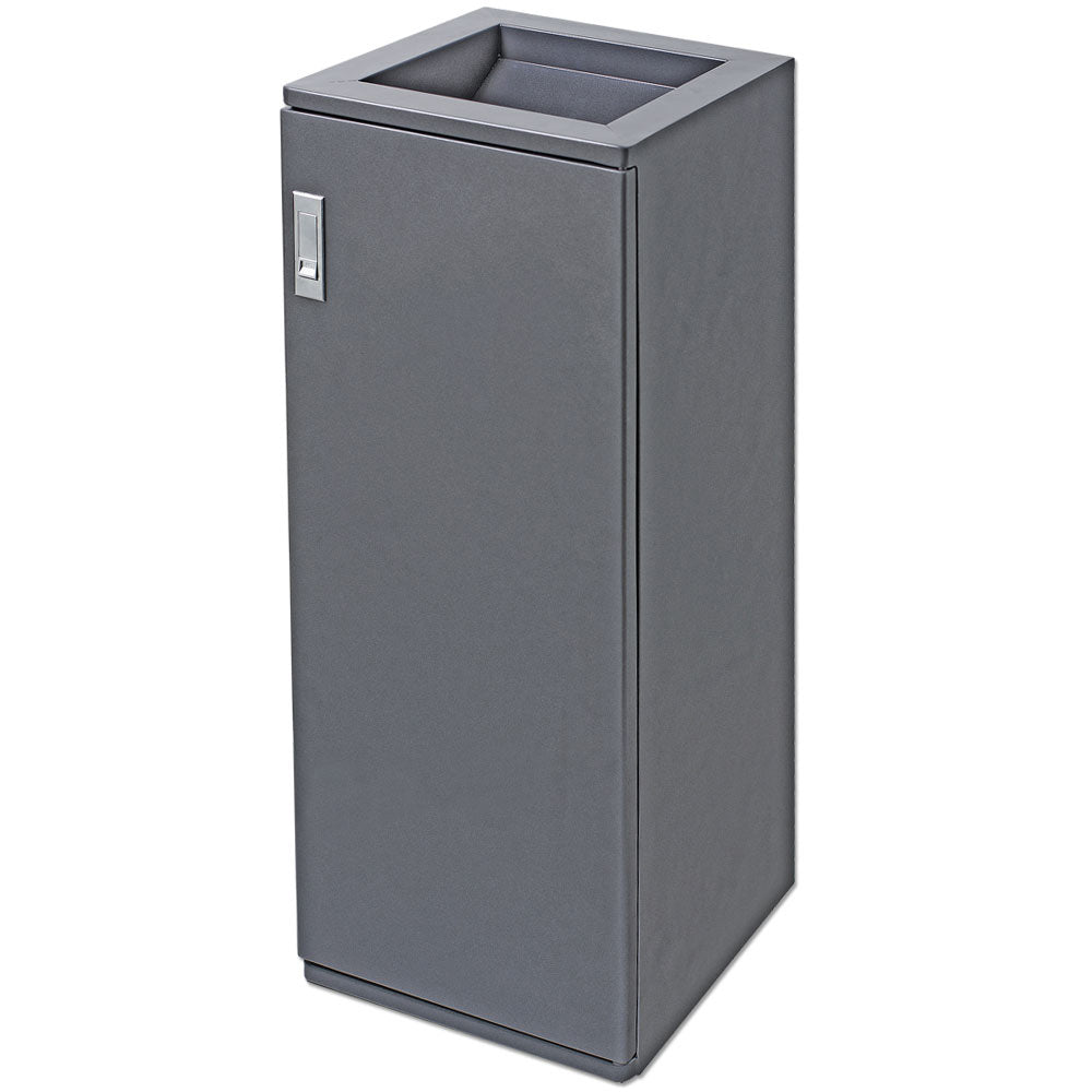 Quadratischer Abfalleimer, 50L, Grau
