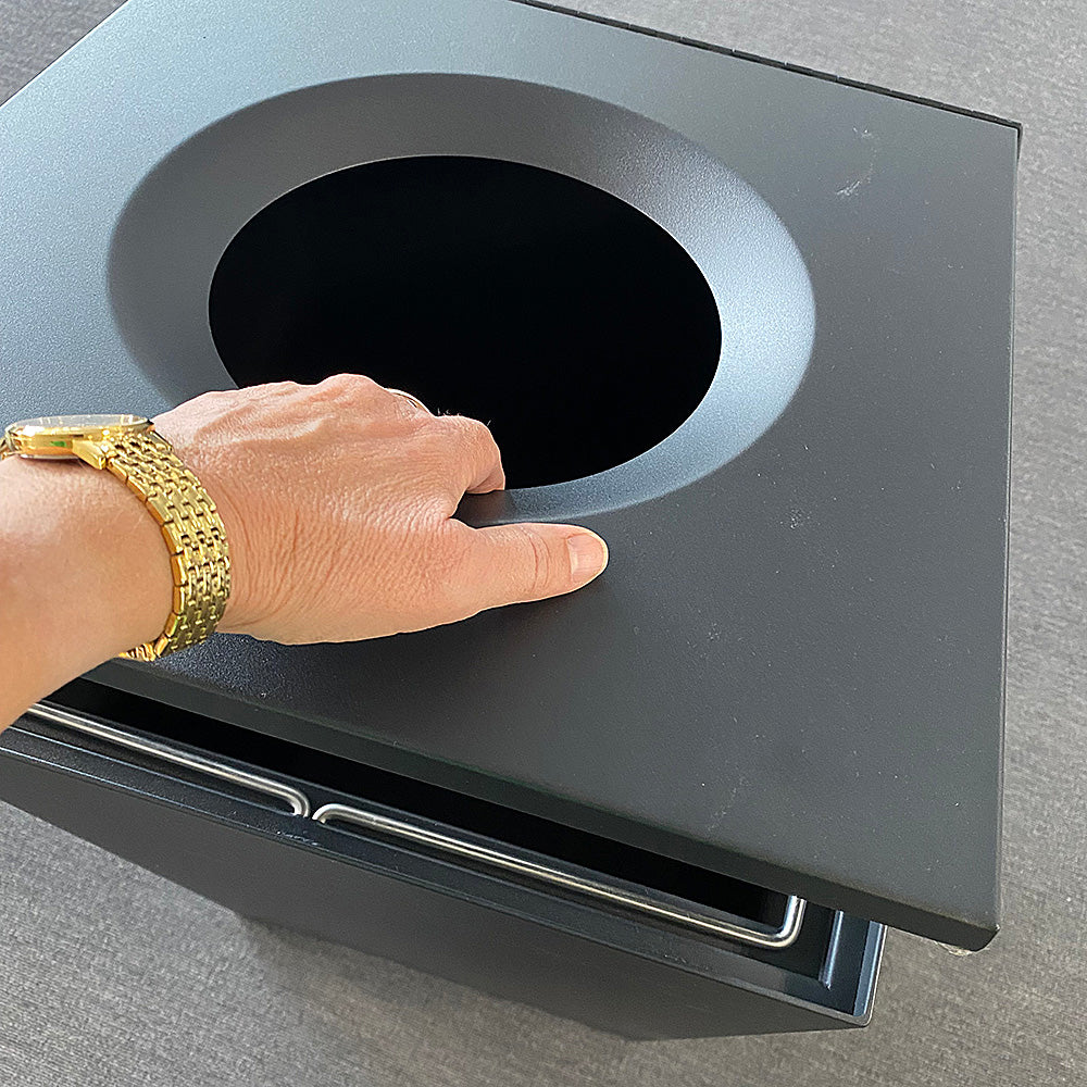 Maxi Abfalleimer 120L, Schwarz