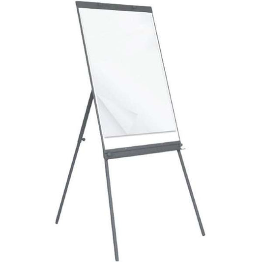 Flipchart Tafel Tripod, Magnetisches Whiteboard, 65 x 100 cm, Grau