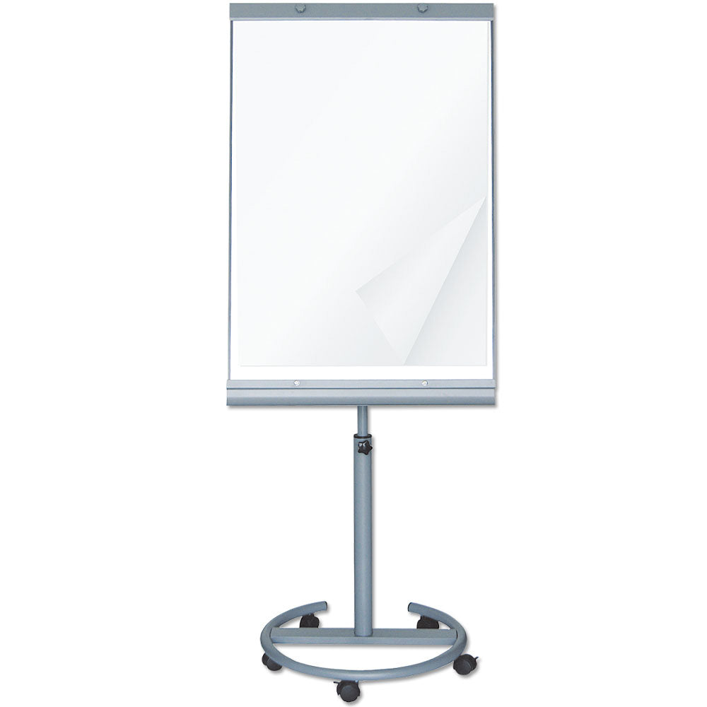 Mobiles Flipchart, Magnetisches Whiteboard, 65 x 100 cm, Grau