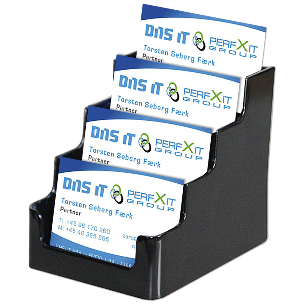 Visitenkartenhalter, Multi, X4, Schwarz