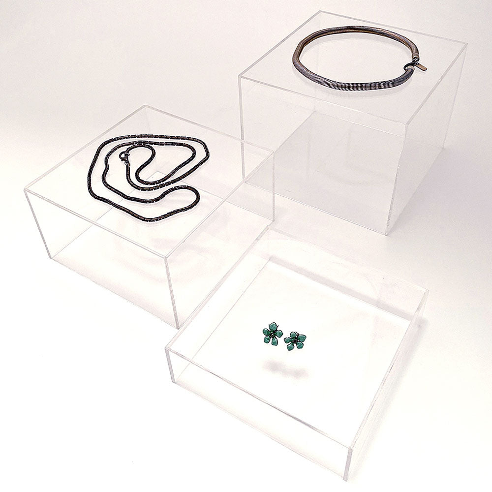 Ausstellungsregale, Nesting Boxes, 3 Stück., Transparent