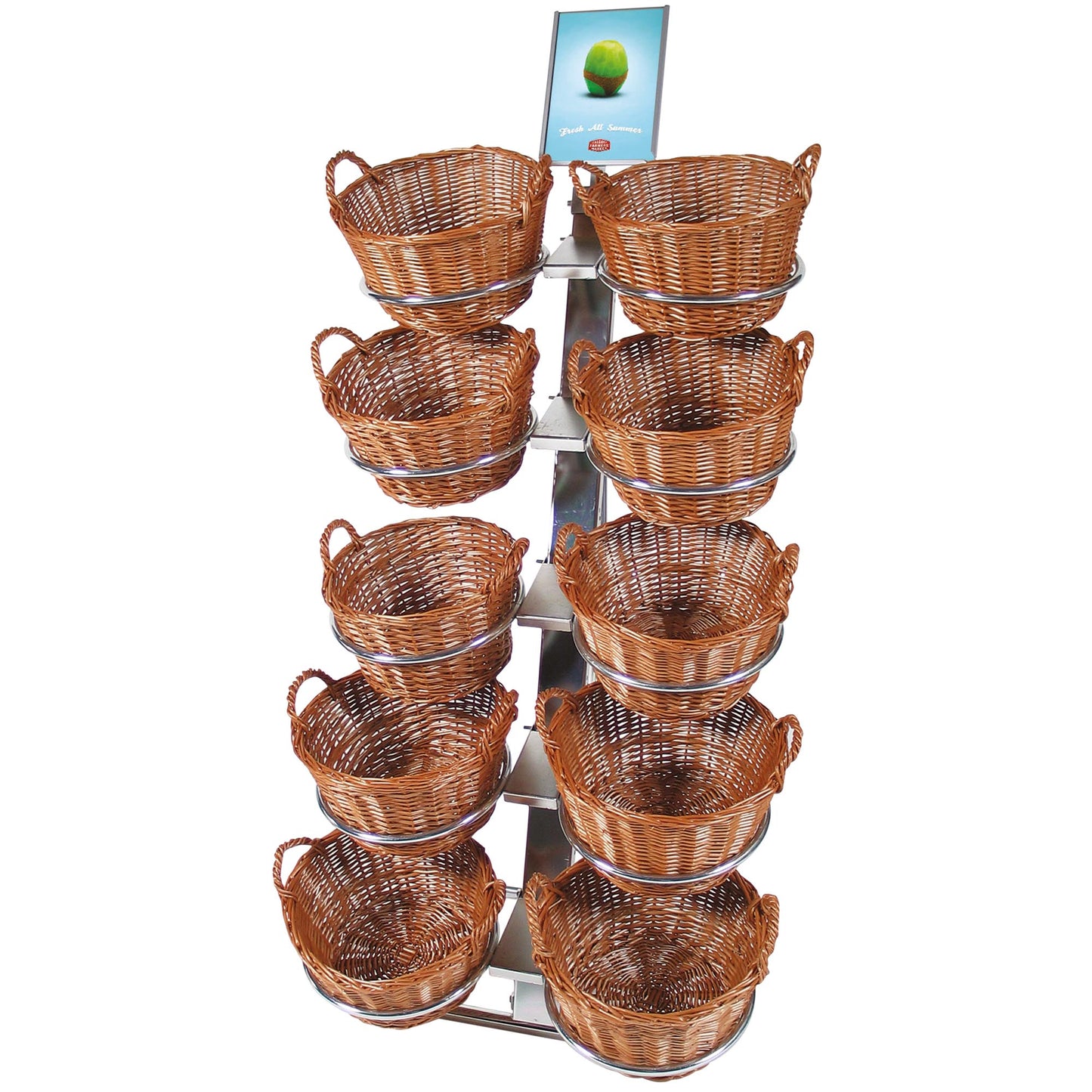 Shopdisplay Shop Impulz 4 mit 10 runden Körben