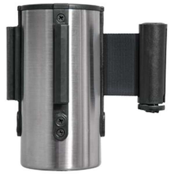 Absperrpfosten mit Bandspender – zur Wandmontage (verschiedene Längen und Farben)