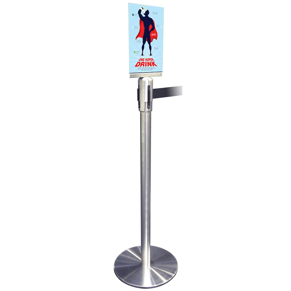 Verbinder für Absperrband, Crowd Barrier, Silber
