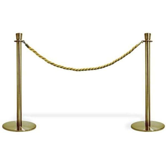 Absperrpfosten, Crowd Barrier, 2 Stände, Gold