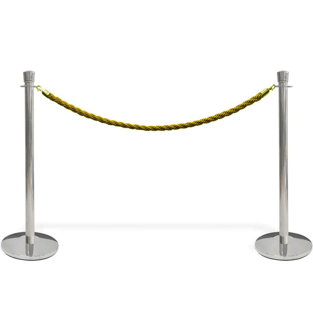 Absperrkordel für Absperrpfosten, Crowd Barrier, 150 cm, Gold