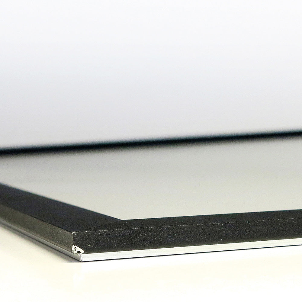 Klapprahmen, Crown, 33mm, Aluminium, flaches Profil, Schwarz