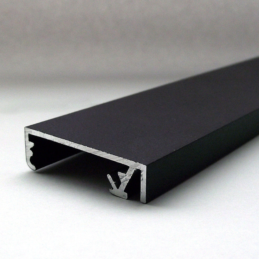 Klapprahmen, Crown, 33mm, Aluminium, flaches Profil, Schwarz