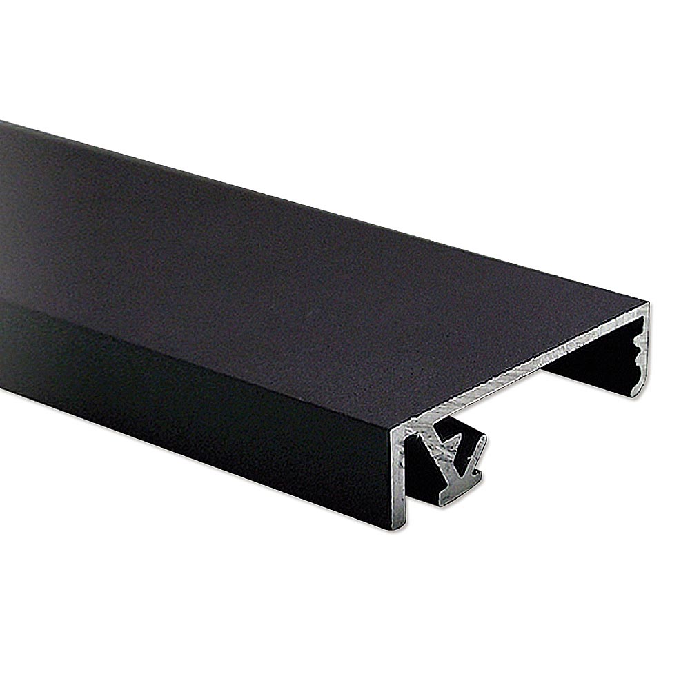 Snapprofil Crown 33 mm x 270 cm, Schwarz