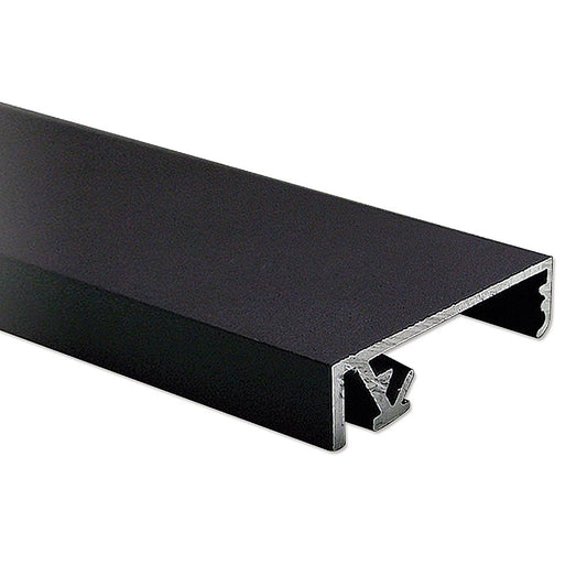 Snapprofil Crown 33 mm x 270 cm, Schwarz