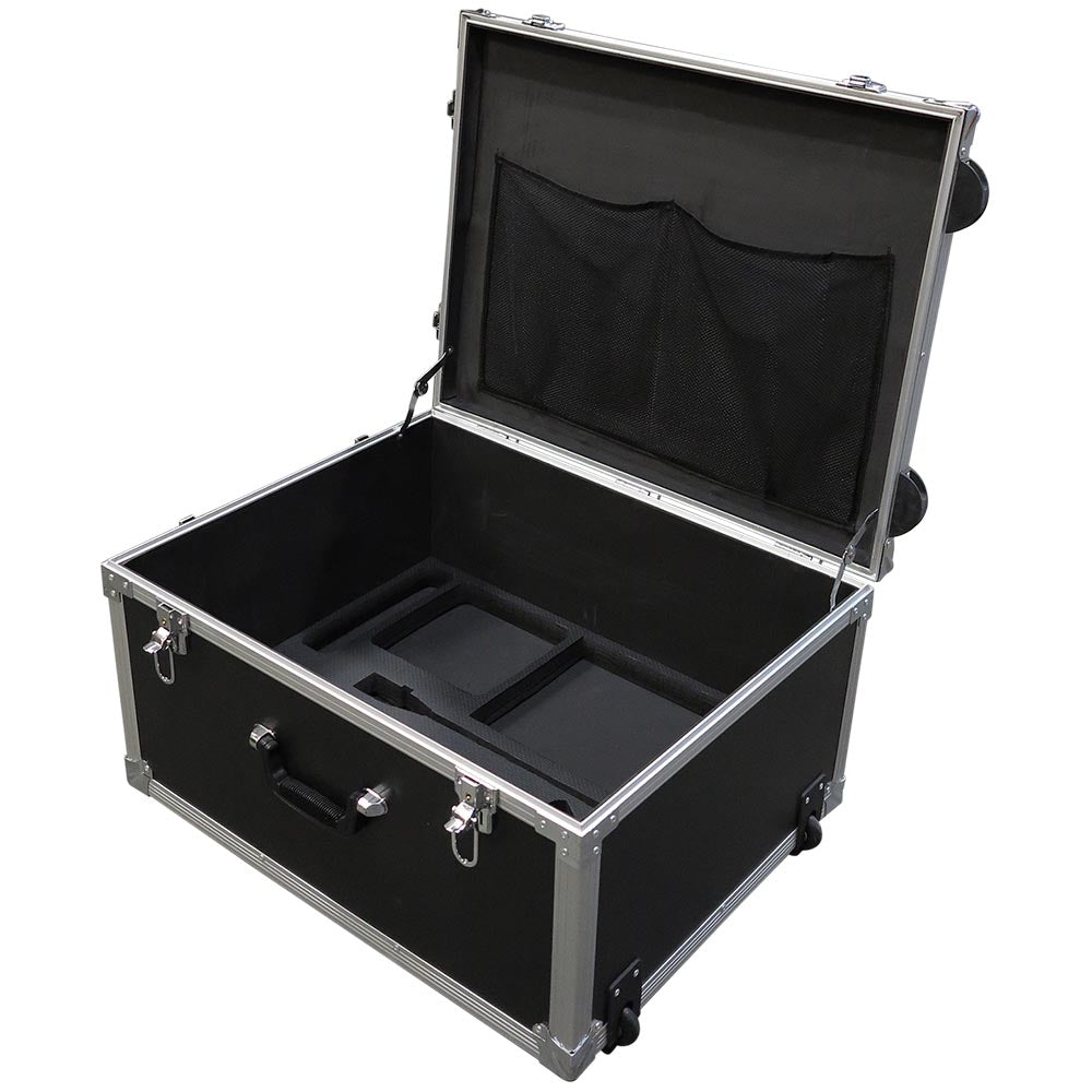 Flightcase Trolley Crown, 70 x 55 x 37 cm, Schwarz